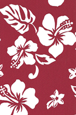 40pareau Hawaiian vintage style fabric