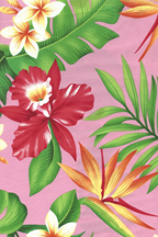 60manoa  - tropical vintage style, Hawaiian botanical flower fabric.