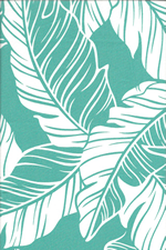80laua leafy, botanical print, on cotton broadcloth apparel fabric.