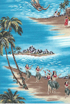 80nanaina Hawaiian vintage style fabric