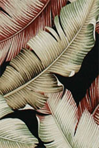 Banana Split Black Barkcloth Upholstery fabric