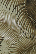 Mana Moss Tropical leaves on cotton nubby bark cloth - upholstery.
