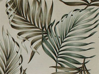 10loma Abstract hibiscus, 60's, sixties, mod black & white broadcloth cotton apparel fabric.