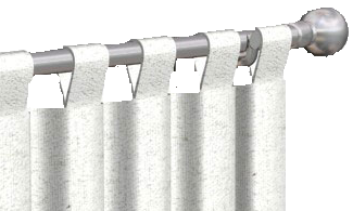 curtain top tab