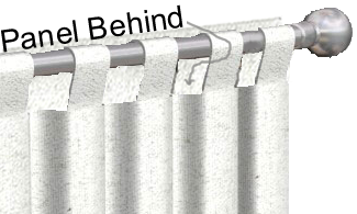 curtain front tab
