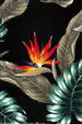 10ekahi Bird of paradise, apparel cotton, Hawaiian vintage style fabric 