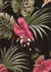 10lina antherium, non-upholstery barkcloth, - tropical vintage style, Hawaiian botanical fabric.
