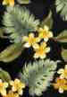 10papa plumerias, frangipangi, apparel cotton, Hawaiian vintage style fabric