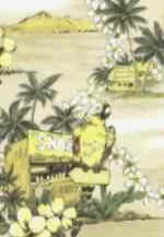 30kanaono Hawaiian tropical floral apparel fabric