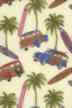30muku palm trees, apparel cotton, woodies, woodys, surfboards, Hawaiian vintage style fabric