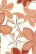 30omea Sixties Plumeria flowers on cotton poplin apparel fabric