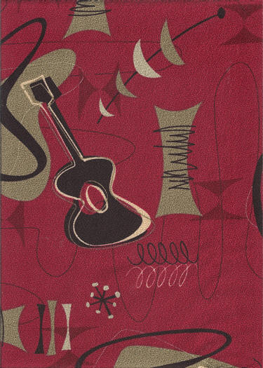 Atomic Abstract Jetson Nubby Barkcloth Fabric